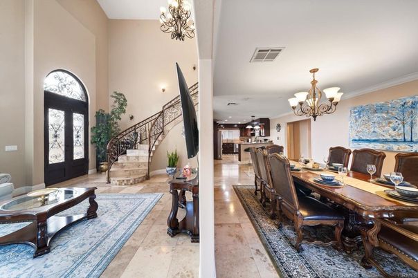 Chandelier, Dining room, Interior, Kitchen, Recessed Lighting
