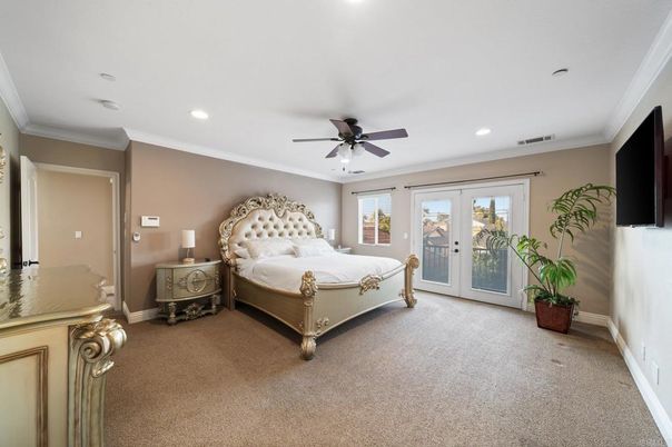Bedroom, Interior, Recessed Lighting
