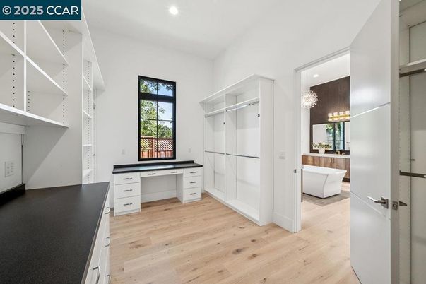 Interior, Recessed Lighting, Walk-in Closets, Wood Texture Flooring