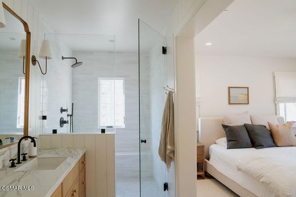 Bathroom, Bedroom, Glass Shower, Interior, Recessed Lighting