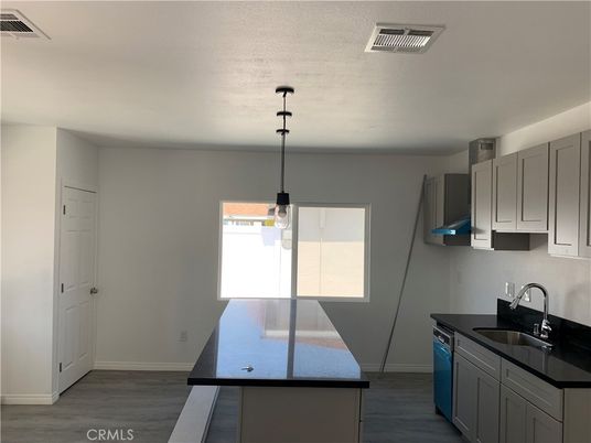 Interior, Kitchen, Pendant Lights, Wood Texture Flooring