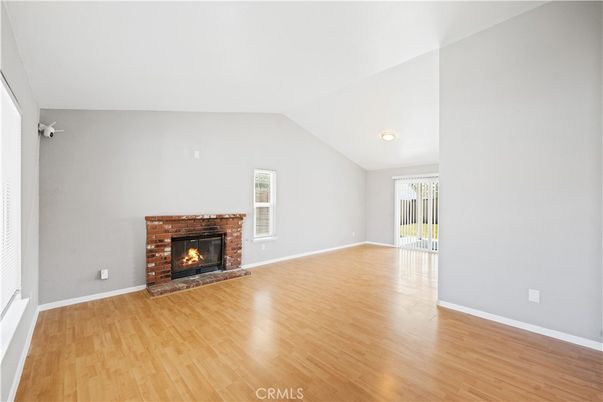Empty room, Fireplace, Interior, Wood Texture Flooring