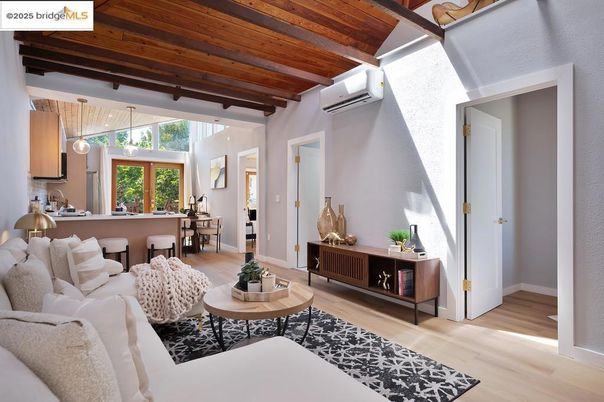 Interior, Kitchen, Living room, Pendant Lights, Wooden Beams, Wooden Ceilings, Wood Texture Flooring