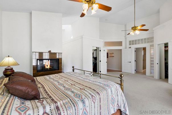 Bedroom, Fireplace, Interior