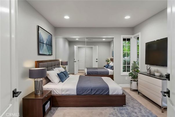Bedroom, Interior, Recessed Lighting