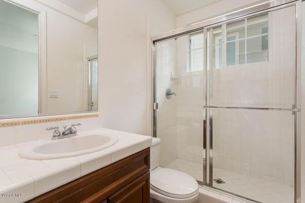 Bathroom, Glass Shower, Interior, Tile Countertops