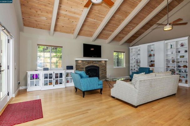 Fireplace, Interior, Living room, Wooden Beams, Wooden Ceilings, Wood Texture Flooring