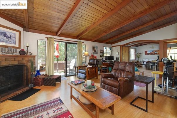 Fireplace, Interior, Living room, Wooden Beams, Wooden Ceilings, Wood Texture Flooring