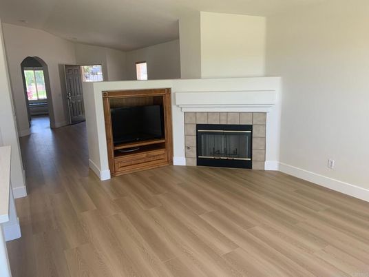 Fireplace, Interior, Wood Texture Flooring