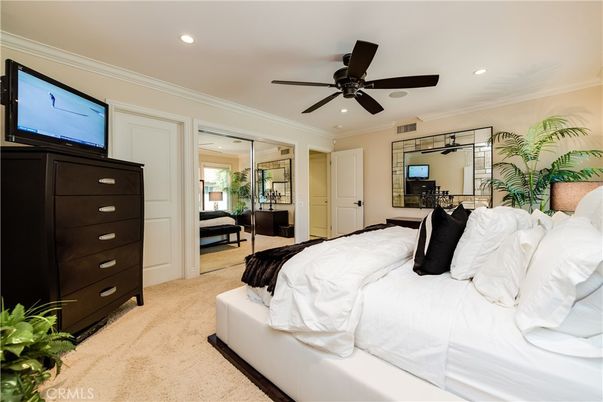 Bedroom, Interior, Recessed Lighting