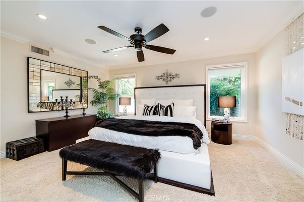 Bedroom, Interior, Recessed Lighting