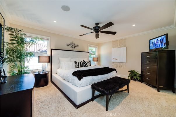 Bedroom, Interior, Recessed Lighting
