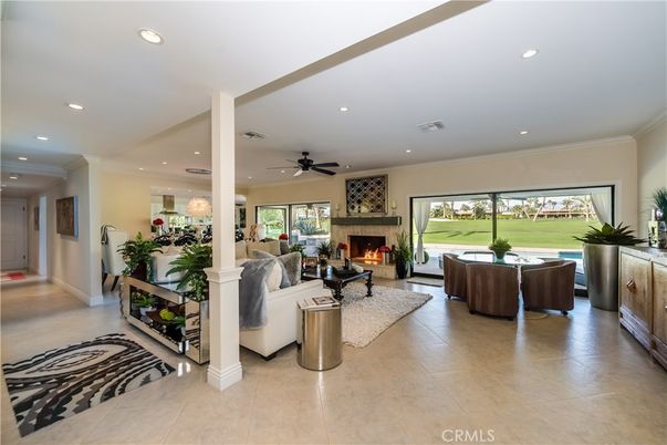 Fireplace, Interior, Living room, Recessed Lighting