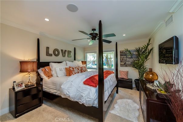 Bedroom, Interior, Recessed Lighting