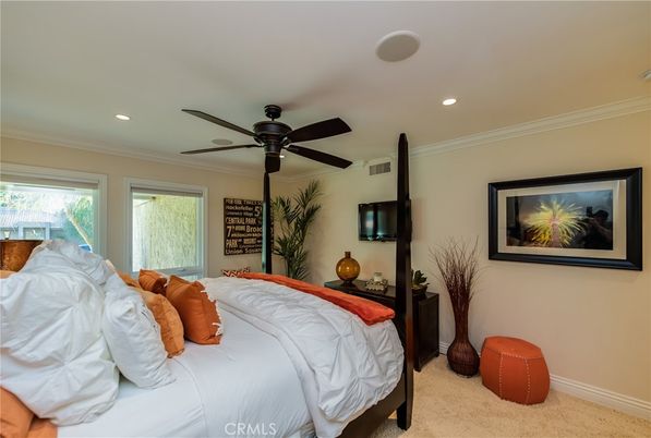 Bedroom, Interior, Recessed Lighting