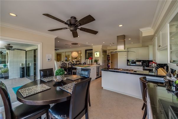 Dining room, Interior, Kitchen, Recessed Lighting, Stainless Steel Appliances