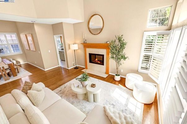 Fireplace, Interior, Living room, Wood Texture Flooring