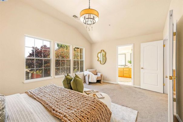 Bedroom, Interior, Pendant Lights