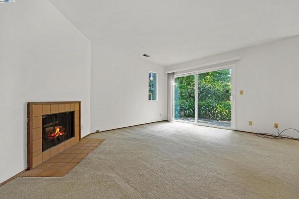 Empty room, Fireplace, Interior