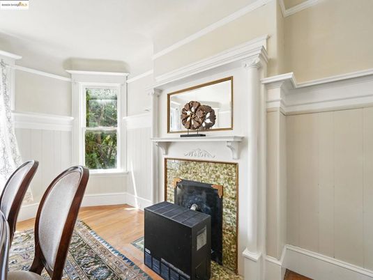 Fireplace, Interior, Wood Texture Flooring