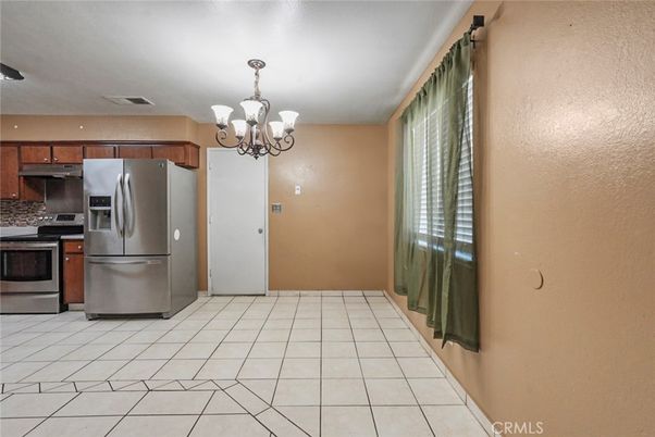 Chandelier, Interior, Kitchen, Stainless Steel Appliances