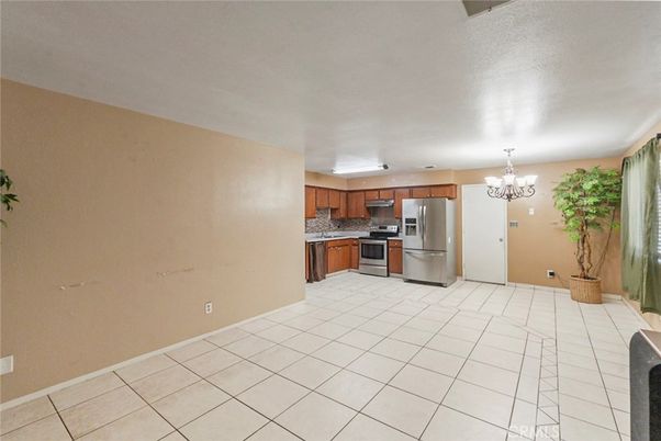 Chandelier, Interior, Kitchen, Stainless Steel Appliances
