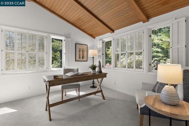 Home Office, Interior, Wooden Beams, Wooden Ceilings