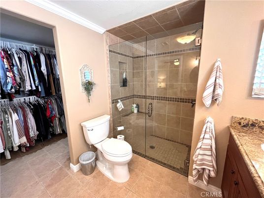 Bathroom, Glass Shower, Interior, Walk-in Closets