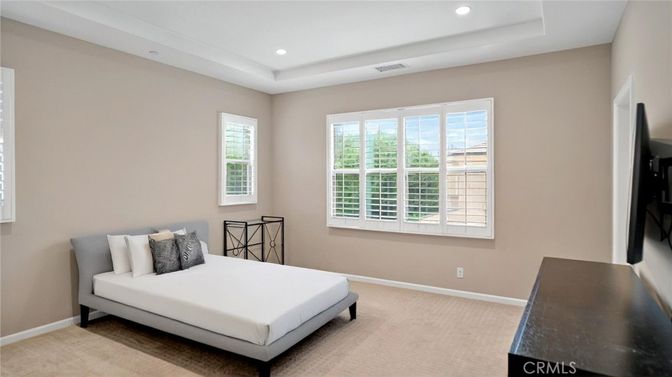 Bedroom, Interior, Recessed Lighting