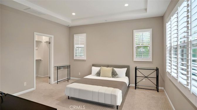 Bedroom, Interior, Recessed Lighting