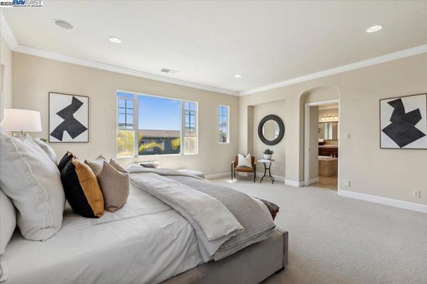 Bedroom, Interior, Recessed Lighting