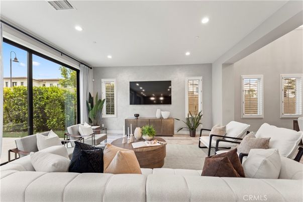 Interior, Living room, Recessed Lighting