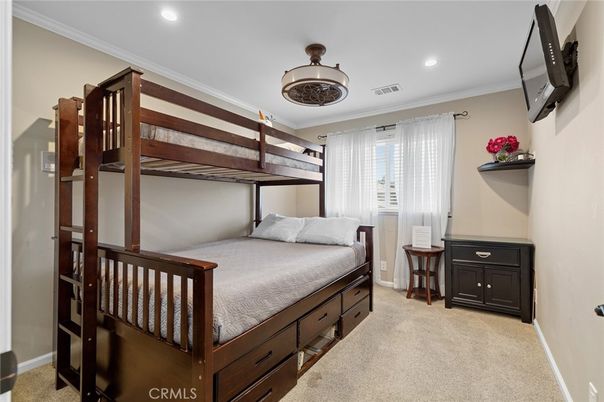 Bedroom, Interior, Recessed Lighting