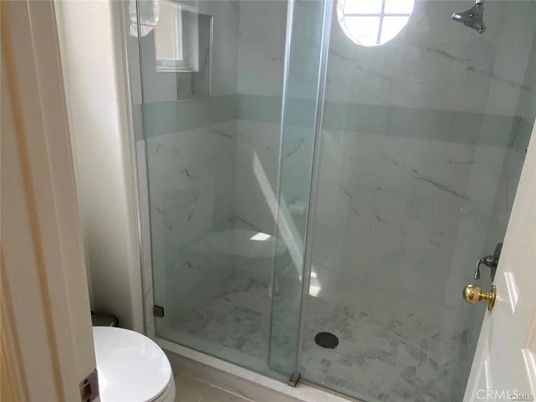 Bathroom, Glass Shower, Interior, Marble Walls