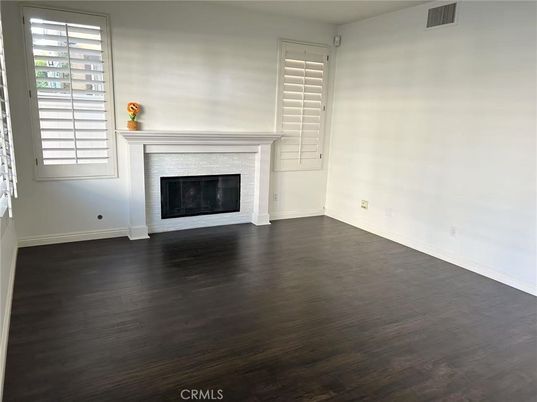 Empty room, Fireplace, Interior, Wood Texture Flooring