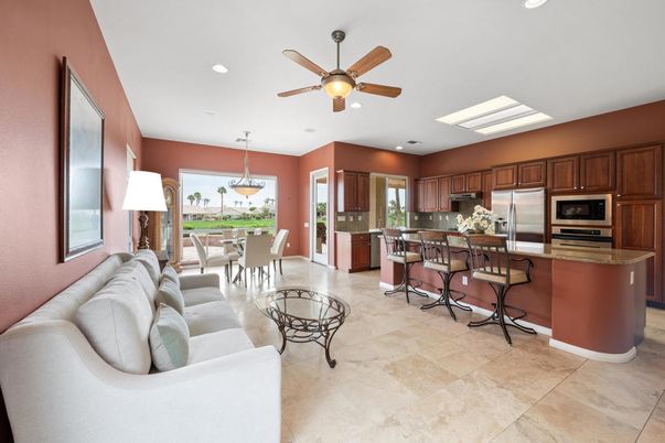 Dining room, Interior, Kitchen, Living room, Pendant Lights, Recessed Lighting, Stainless Steel Appliances