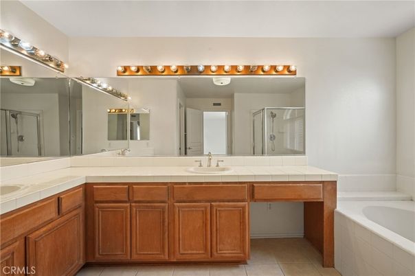 Bathroom, Dual Sink Vanities, Interior, Tile Countertops