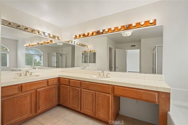 Bathroom, Dual Sink Vanities, Interior, Tile Countertops