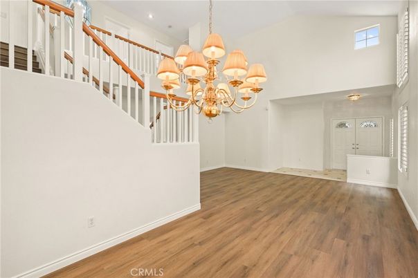 Chandelier, Interior, Recessed Lighting, Wood Texture Flooring