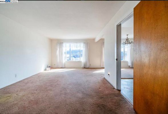 Chandelier, Empty room, Interior