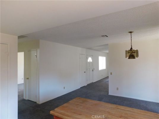 Empty room, Interior, Pendant Lights, Wood Texture Flooring