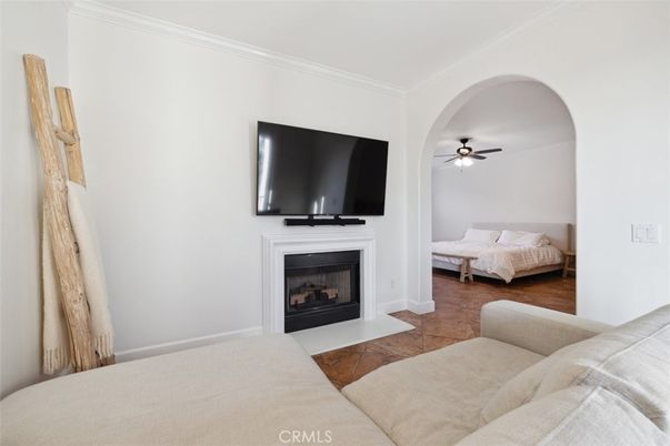 Bedroom, Fireplace, Interior