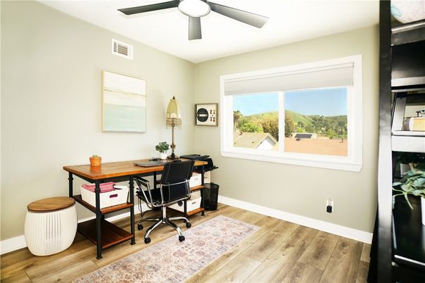 Home Office, Interior, Wood Texture Flooring