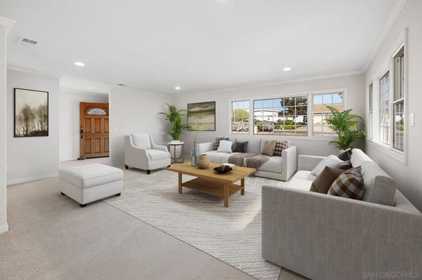Interior, Living room, Recessed Lighting