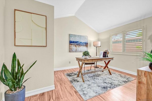 Home Office, Interior, Wood Texture Flooring