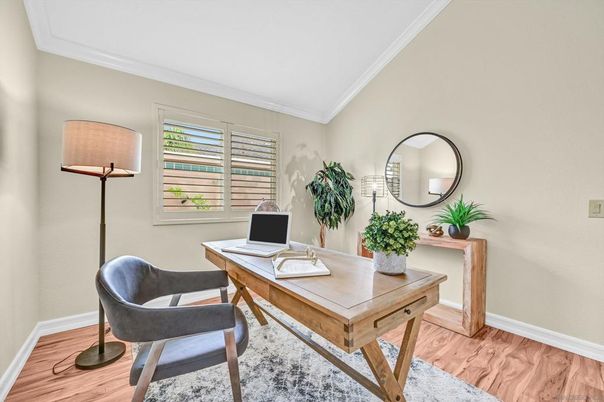 Home Office, Interior, Wood Texture Flooring