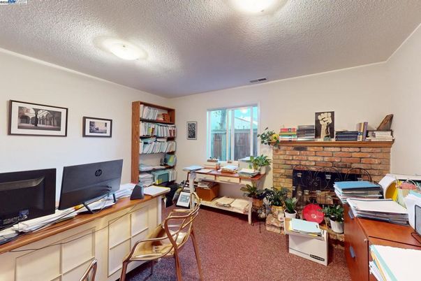 Fireplace, Home Office, Interior