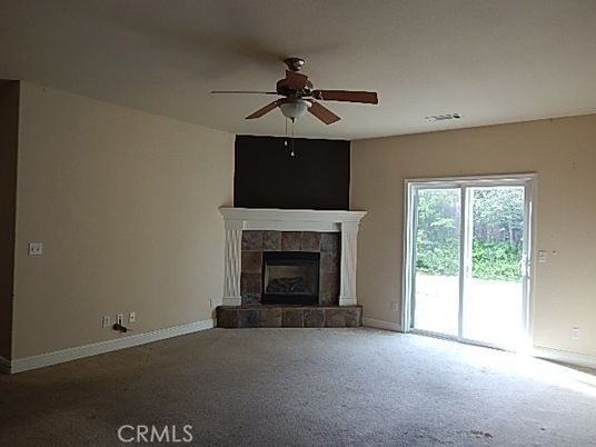 Empty room, Fireplace, Interior
