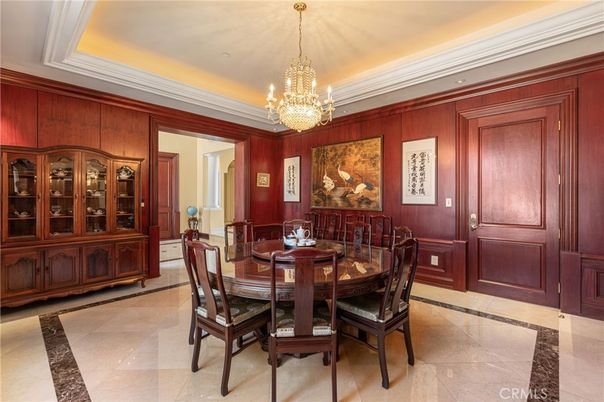 Chandelier, Dining room, Interior