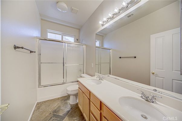 Bathroom, Dual Sink Vanities, Glass Shower, Interior